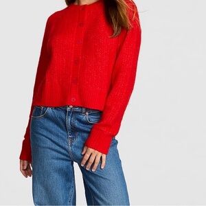 Victoria's Secret Vibrant Red Cardigan